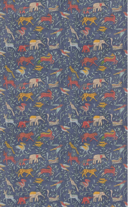 GP & J Baker Noah'S Ark Indigo Fabric BP11133.5.0