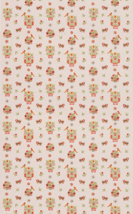 GP & J Baker Roar Stitch Green Fabric BF11141.2.0