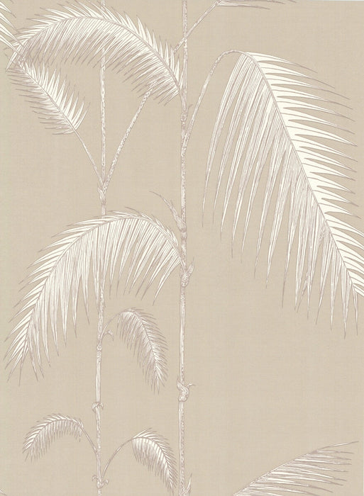 Cole & Son Palm Leaves Taupe/W Wallpaper 66/2013.CS.0