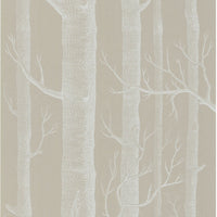 Cole & Son Woods White/Taupe Wallpaper 69/12149.CS.0