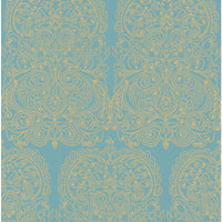 Cole & Son Alpana Gold/Aqua Wallpaper 69/2107.CS.0