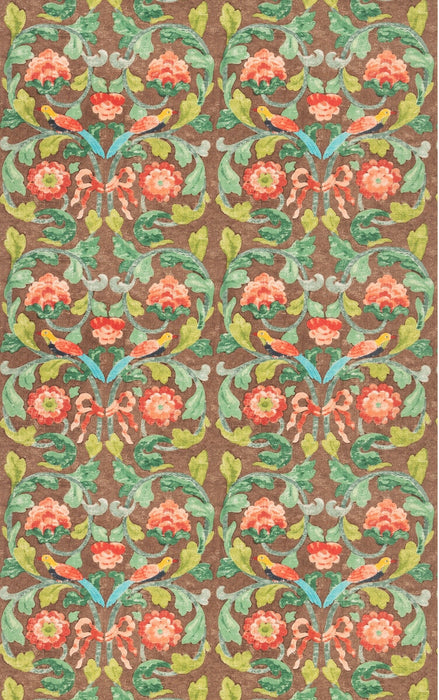 GP & J Baker Tudor Rose Chocolate Fabric BP11135.4.0