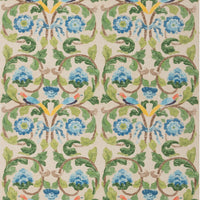 GP & J Baker Tudor Rose Blue/Green Fabric BP11135.2.0