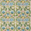 GP & J Baker Tudor Rose Blue/Green Fabric BP11135.2.0