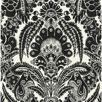 Cole & Son Chatterton Black And White Wallpaper 94/2010.CS.0