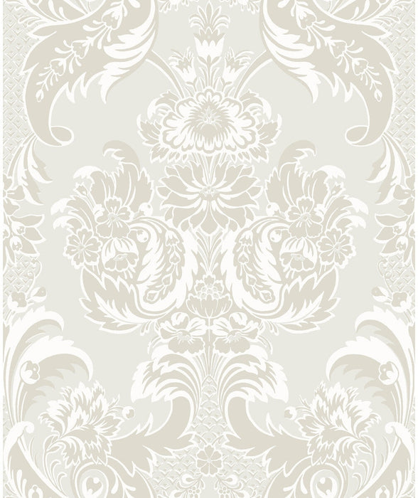 Cole & Son Wyndham White And Pearl Wallpaper 94/3015.CS.0