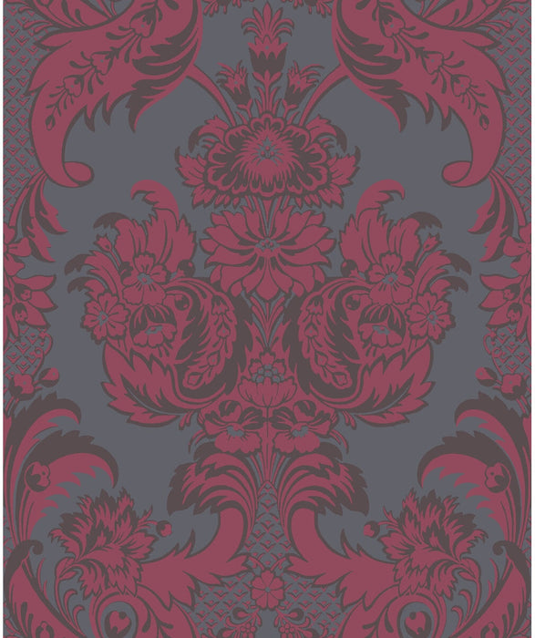 Cole & Son Wyndham Red And Slate Wallpaper 94/3018.CS.0