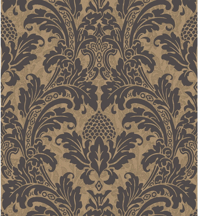 Cole & Son Blake Black And Gold Wallpaper 94/6033.CS.0