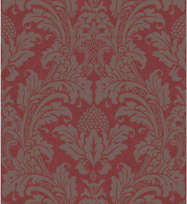 Cole & Son Blake Red And Silver Wallpaper 94/6034.CS.0