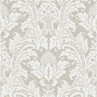 Cole & Son Blake White And Silver Wallpaper 94/6035.CS.0