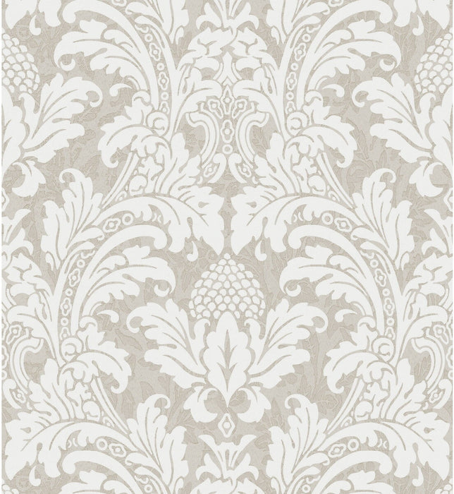 Cole & Son Blake White And Silver Wallpaper 94/6035.CS.0