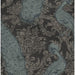 Cole & Son Byron Teal And Graphite Wallpaper 94/7041.CS.0