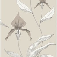 Cole & Son Orchid Linen/White Wallpaper 95/10058.CS.0