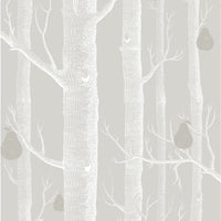 Cole & Son Woods & Pears Grey/Wht/Slvr Wallpaper 95/5029.CS.0
