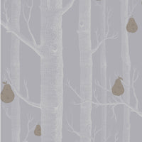 Cole & Son Woods & Pears Slate/Silver Wallpaper 95/5030.CS.0