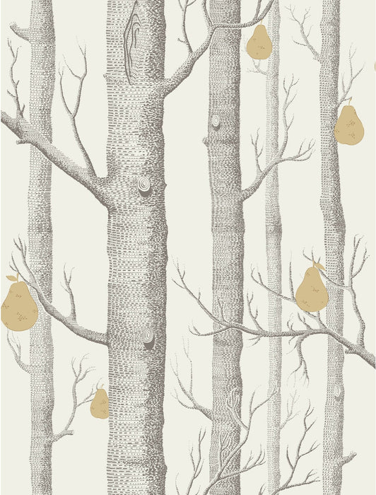 Cole & Son Woods & Pears Charcl/Lin/Gld Wallpaper 95/5032.CS.0