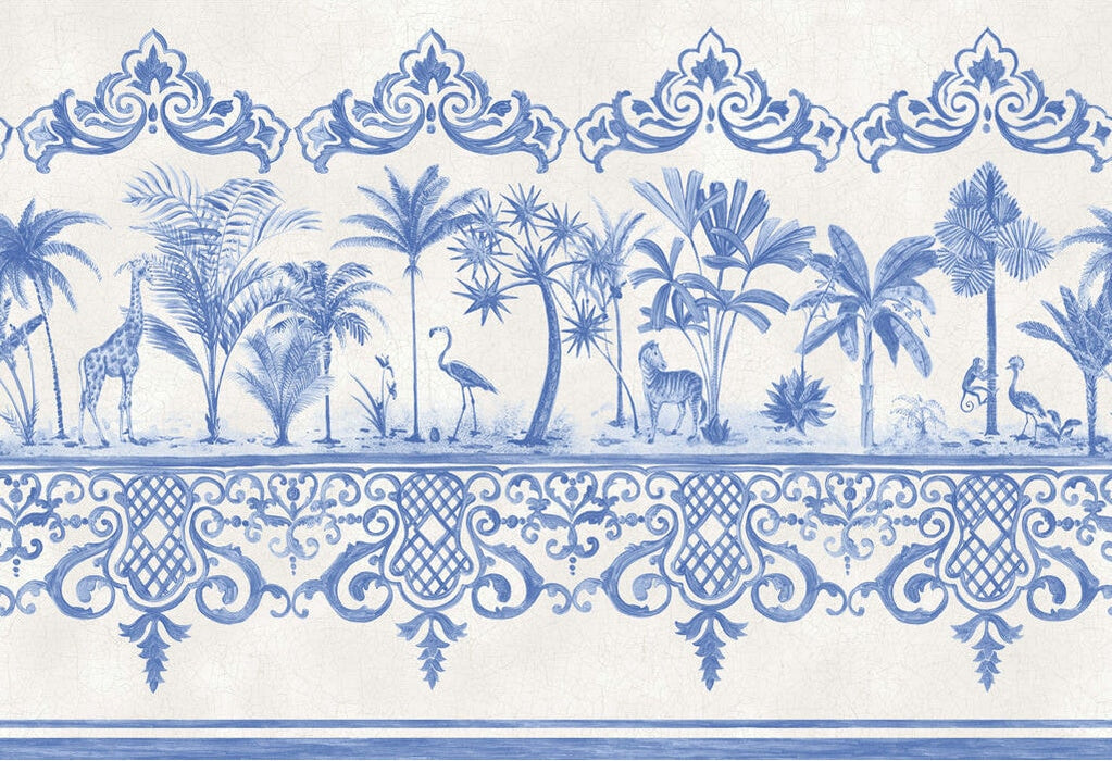 Cole & Son Rou Border Cobalt Blue Wallpaper 99/10042.CS.0