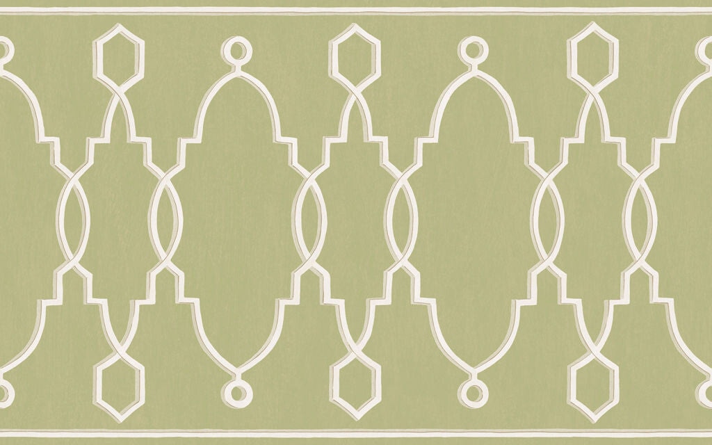 Cole & Son Parterre Border Leaf Green Wallpaper 99/3012.CS.0