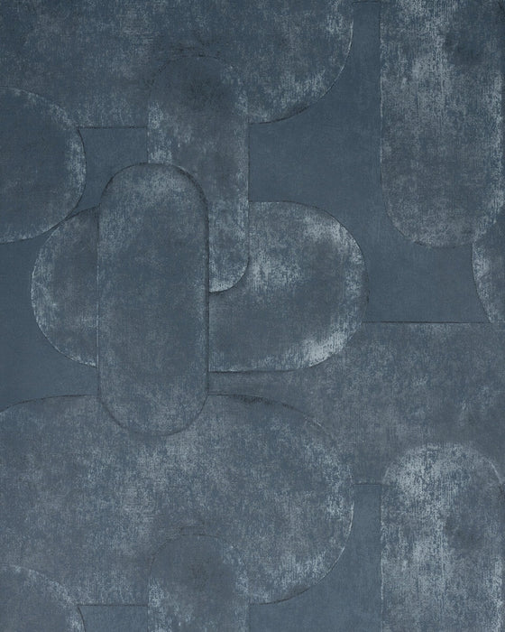 Kravet Couture Art Effect Indigo Wallpaper W4405.155.0