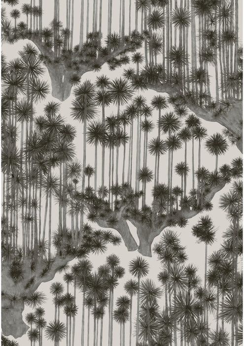 Cole & Son Japanese Woods Charcoal Wallpaper Sample 126/6018.CS.0