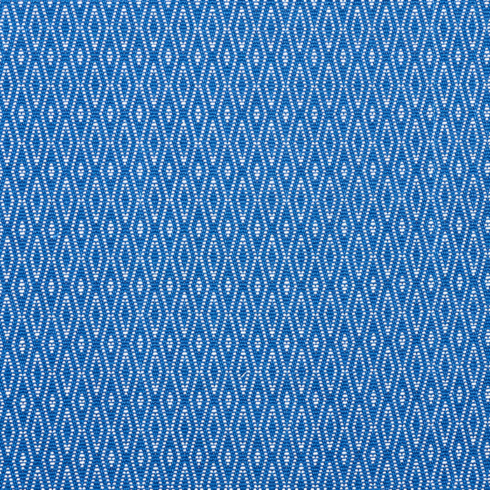 Schumacher Derby Diamond Performance Indigo Fabric Sample 77522