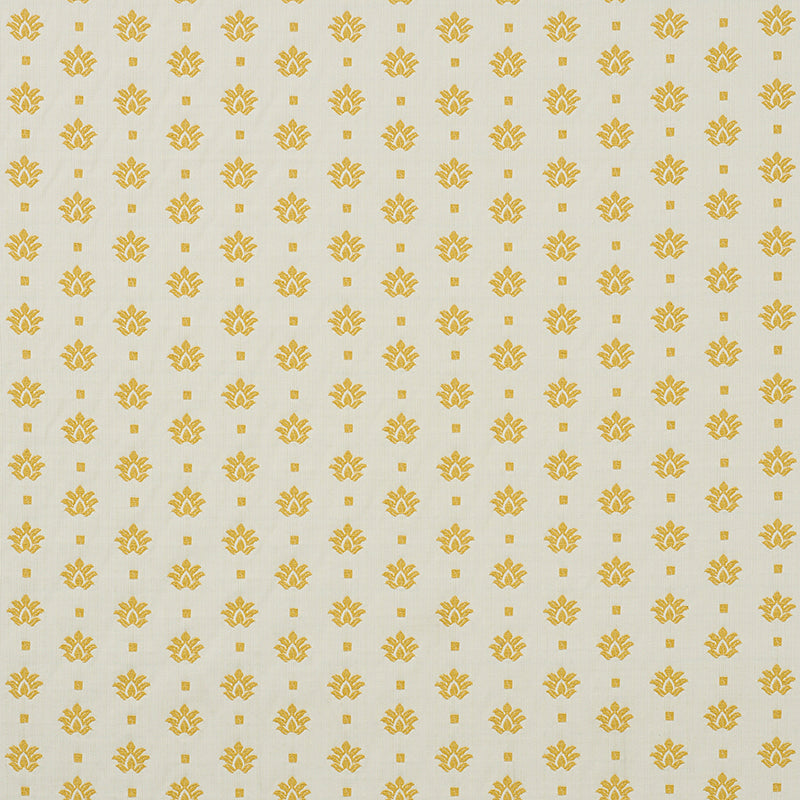 Schumacher Brunel Yellow Fabric Sample 77532