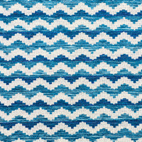 Schumacher Roebuck Performance Blue Fabric 77541