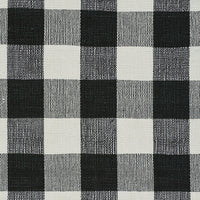 Schumacher Barnes Performance Check Black Fabric 77552