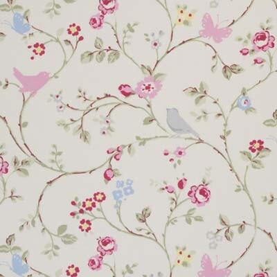 Clarke & Clarke Bird Trail Grey Fabric F0293/02.CAC.0