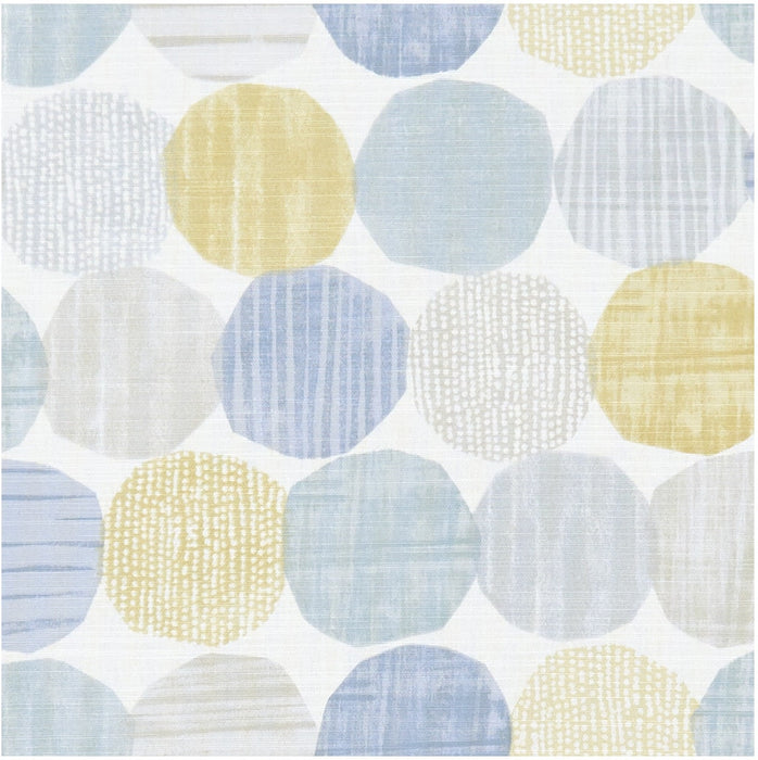 Clarke & Clarke Stepping Stones Chambray/Honey Fabric F1235/01.CAC.0
