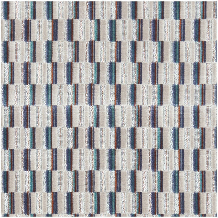 Clarke & Clarke Cubis Kingfisher Fabric F1240/02.CAC.0