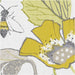 Clarke & Clarke Lotus Chartreuse/Charcoal Fabric F1289/02.CAC.0