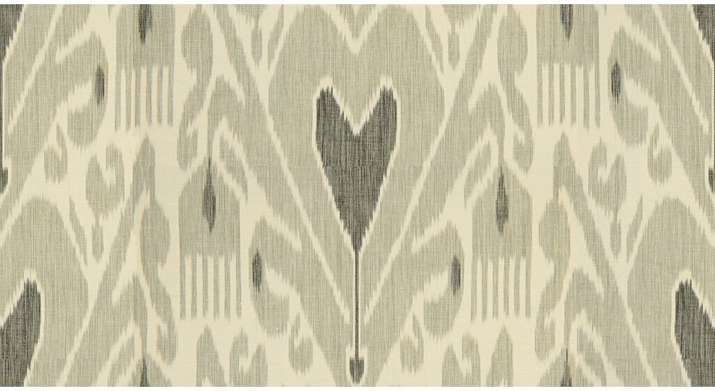 Lee Jofa Khalat Ikat Ebony/Pewter Fabric Sample 2013138.811.0