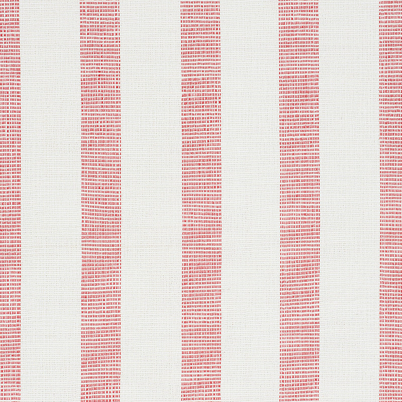 Schumacher Ketley Performance Stripe Red Fabric Sample 77561