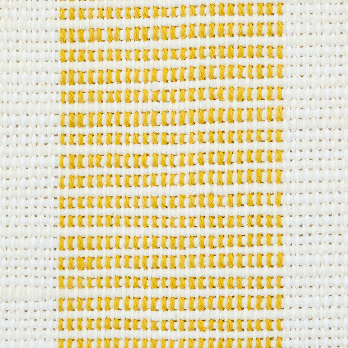 Schumacher Ketley Performance Stripe Yellow Fabric Sample 77563
