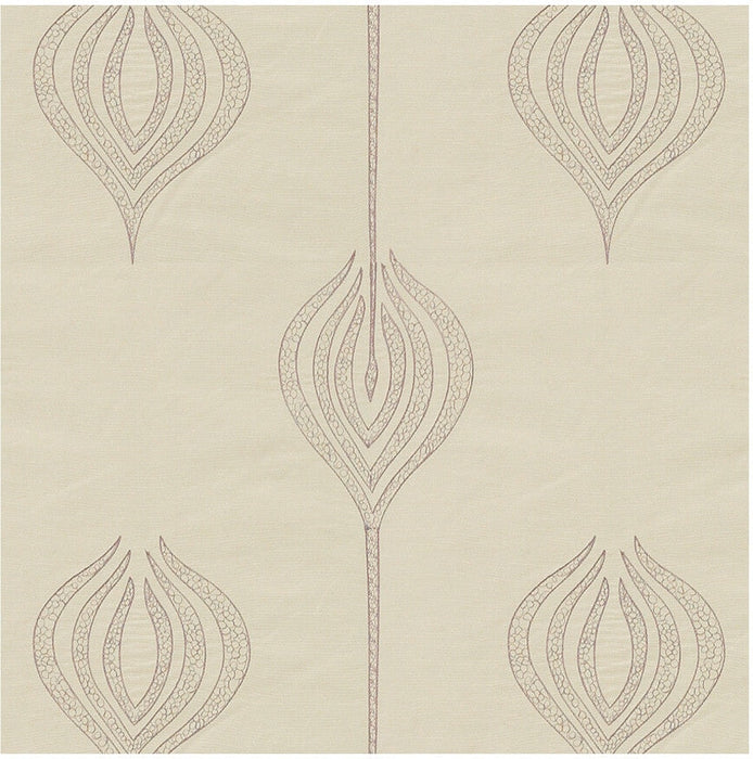 Lee Jofa Modern Tulip Embroidery Mauve Fabric GWF-2928.909.0