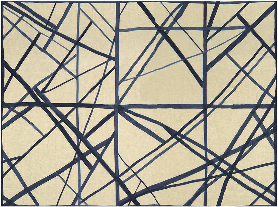 Lee Jofa Modern Channels Periwinkle/Oat Fabric GWF-3101.516.0