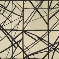Lee Jofa Modern Channels Ebony/Ivory Fabric GWF-3101.816.0