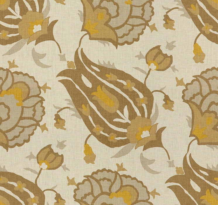 Lee Jofa Modern Turkish Flower Grey/Bronze Fabric GWF-3319.640.0