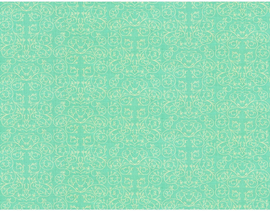 Lee Jofa Modern Garden Reverse Aqua Fabric GWF-3512.13.0