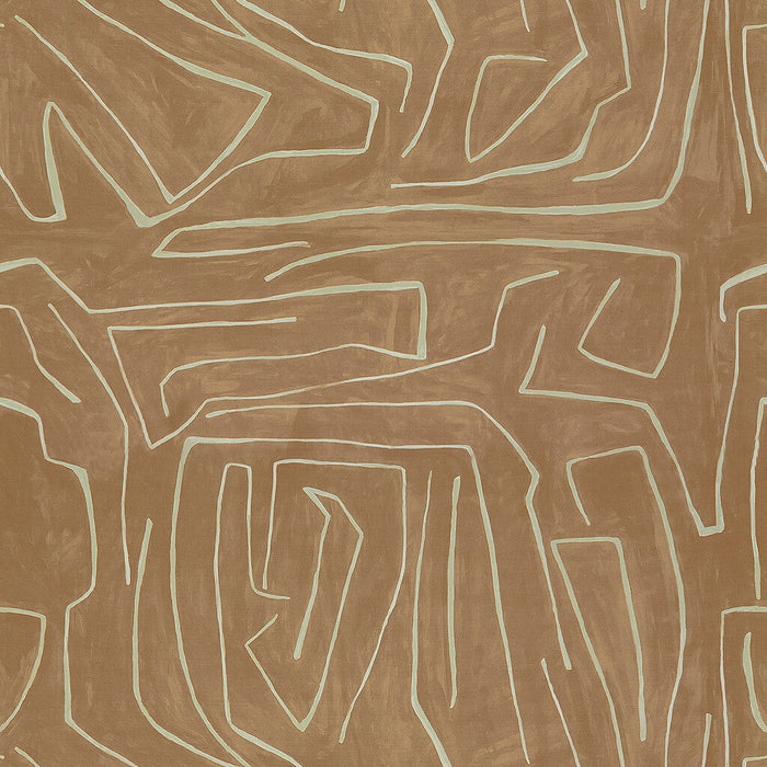 Lee Jofa Modern Graffito Salmon/Cream Fabric GWF-3530.117.0