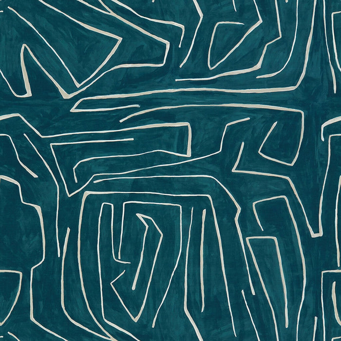 Lee Jofa Modern Graffito Teal/Pearl Fabric GWF-3530.53.0