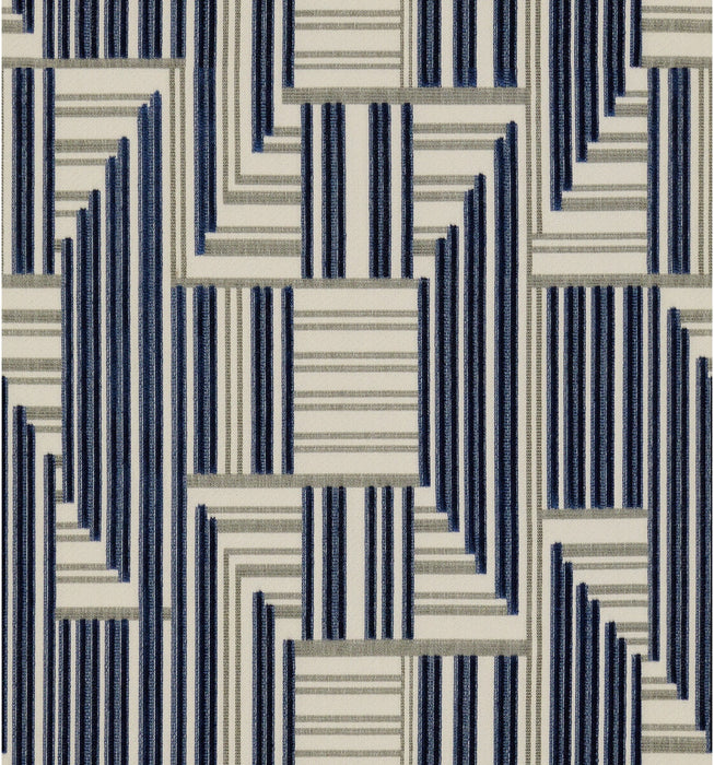 Lee Jofa Modern Cuboid Velvet Navy/Grey Fabric GWF-3710.1150.0
