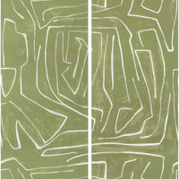 Lee Jofa Modern Graffito Fern Wallpaper GWP-3501.123.0