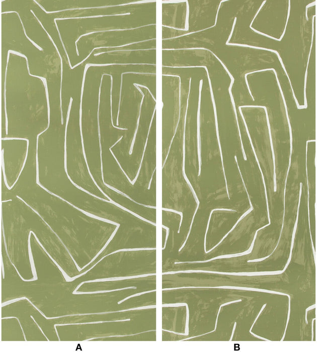 Lee Jofa Modern Graffito Fern Wallpaper GWP-3501.123.0