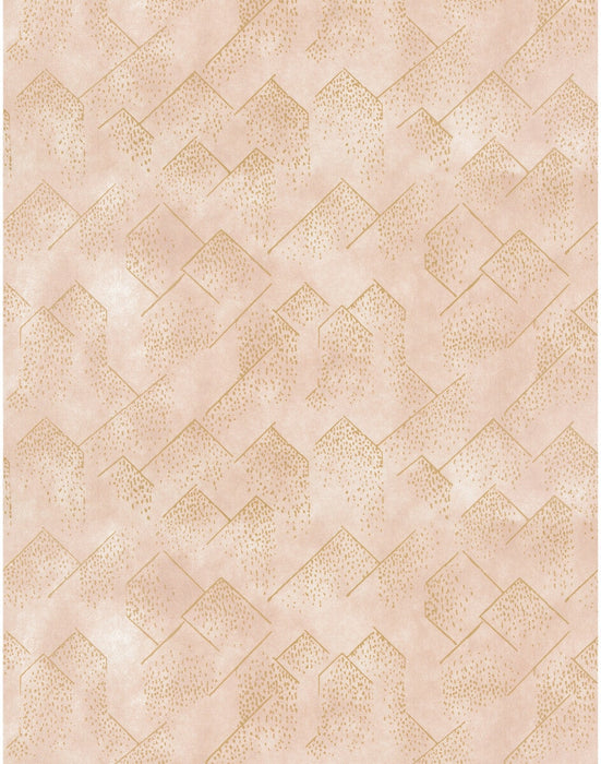 Lee Jofa Modern Brink Paper Blush/Gold Wallpaper GWP-3703.174.0