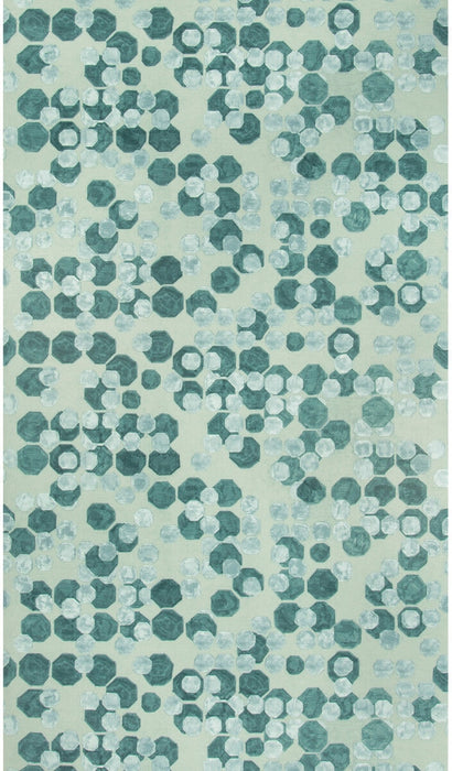 Lee Jofa Modern Hex Paper Lagoon Wallpaper GWP-3724.135.0