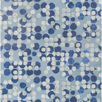 Lee Jofa Modern Hex Paper Marine Wallpaper GWP-3724.505.0