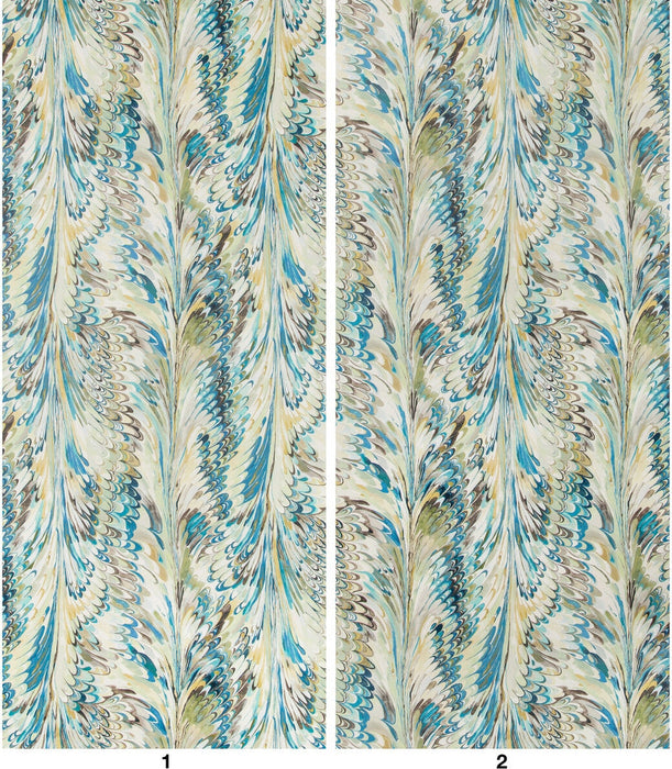 Lee Jofa Taplow Paper Peacock/Gold Wallpaper P2019103.345.0