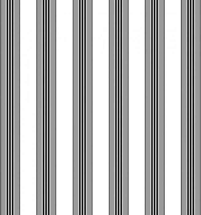 Brunschwig & Fils Rayure Lione Grey Wallpaper P8015104.11.0